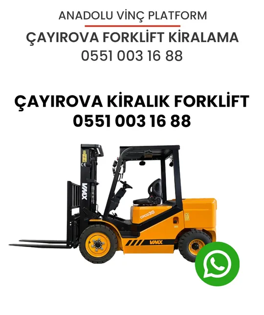 Çayırova kiralık forklift görseli